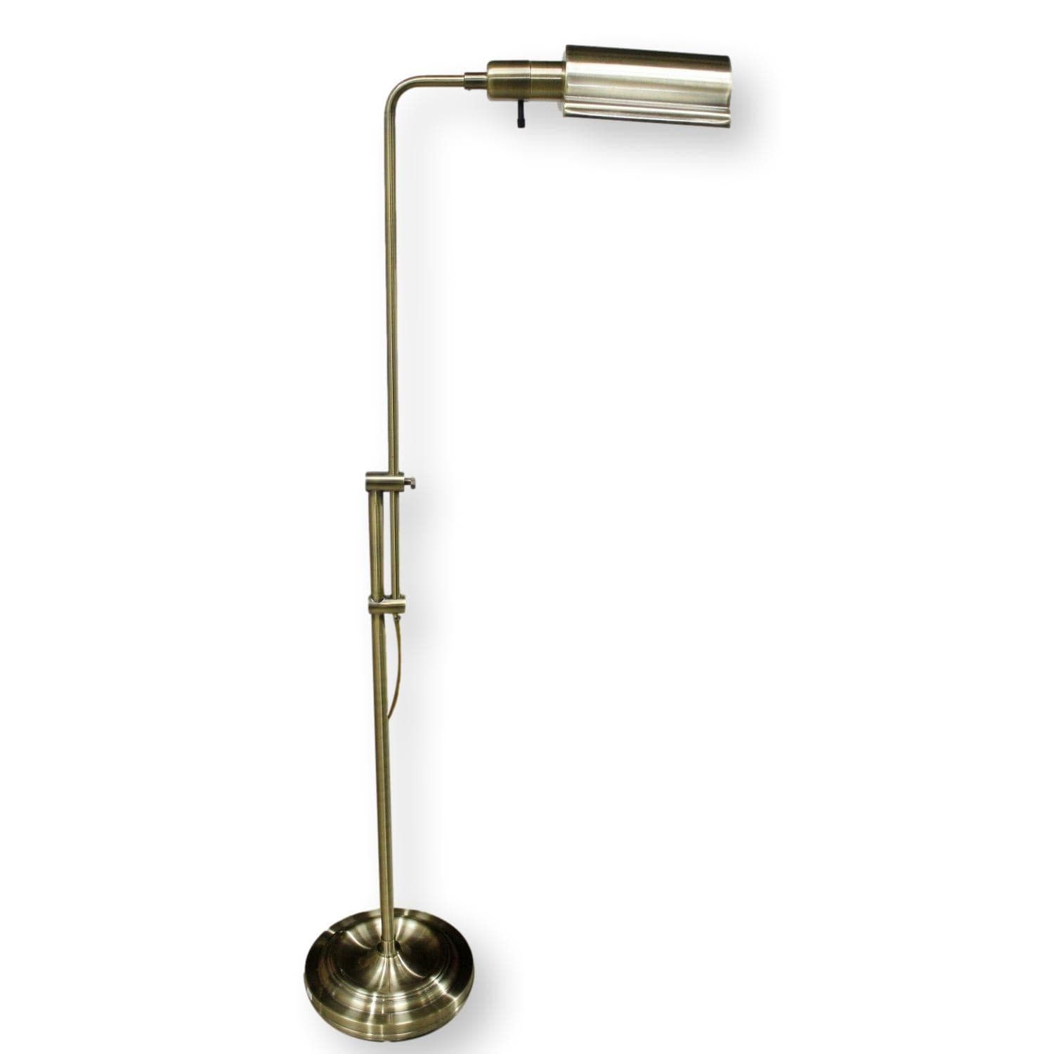 Polished Brass Pharmacy Style Floor Lamp - Image 1