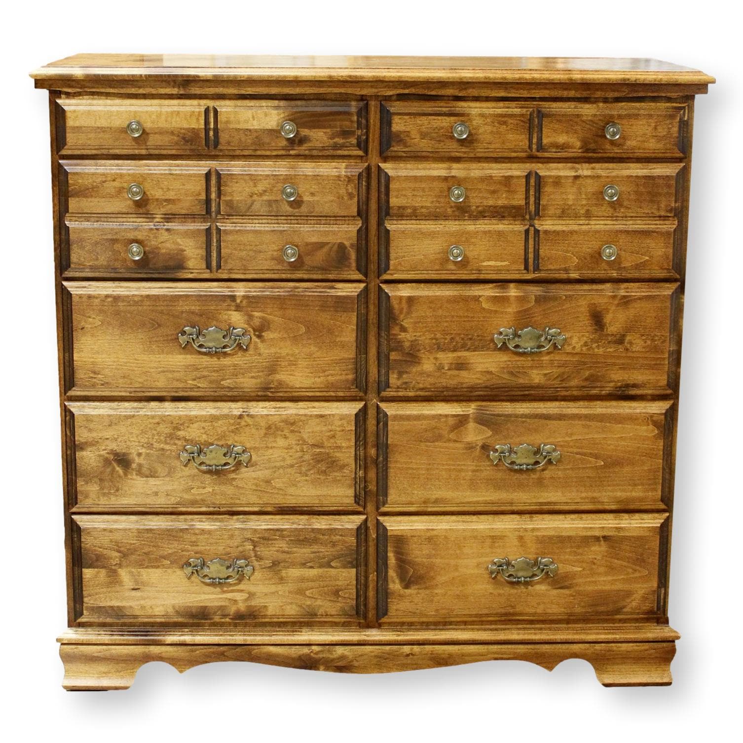 10 Drawer Solid Mahogany Dresser - Image 1