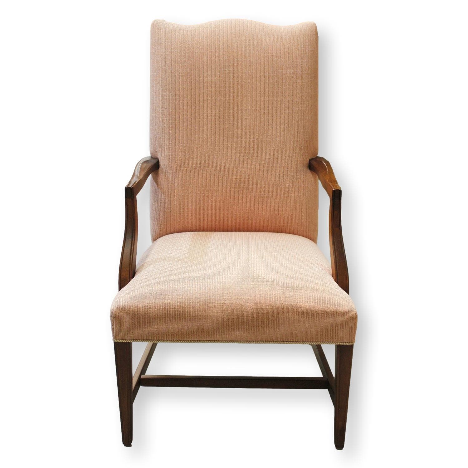 Peach Camelback Armchair - Pink - Image 1