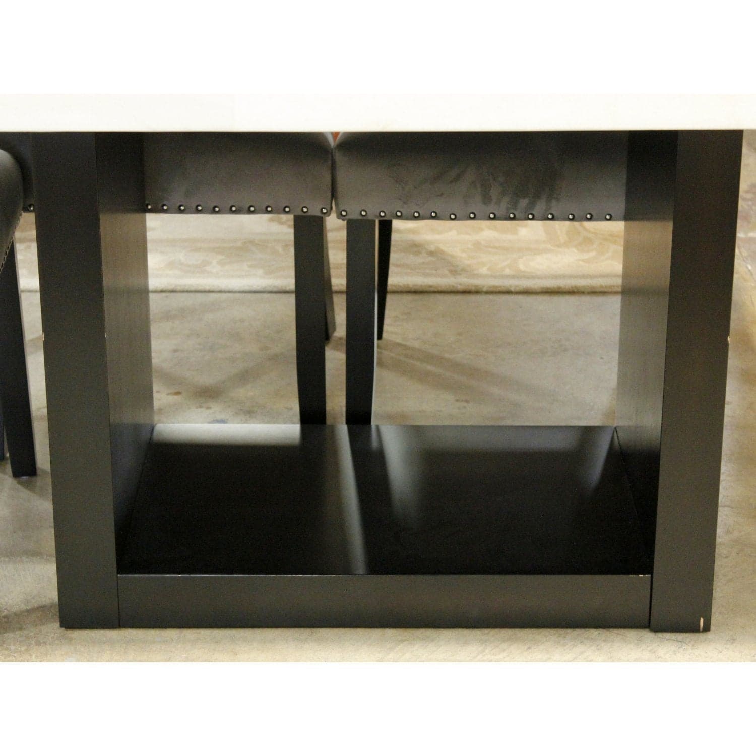 Marble Top Dining Table w/6 Chairs - White - Thumbnail 5