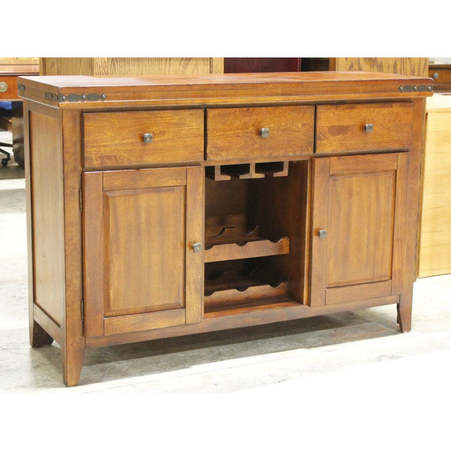 Holland House Sideboard w/Wine Storage - Mahogany - Thumbnail 4