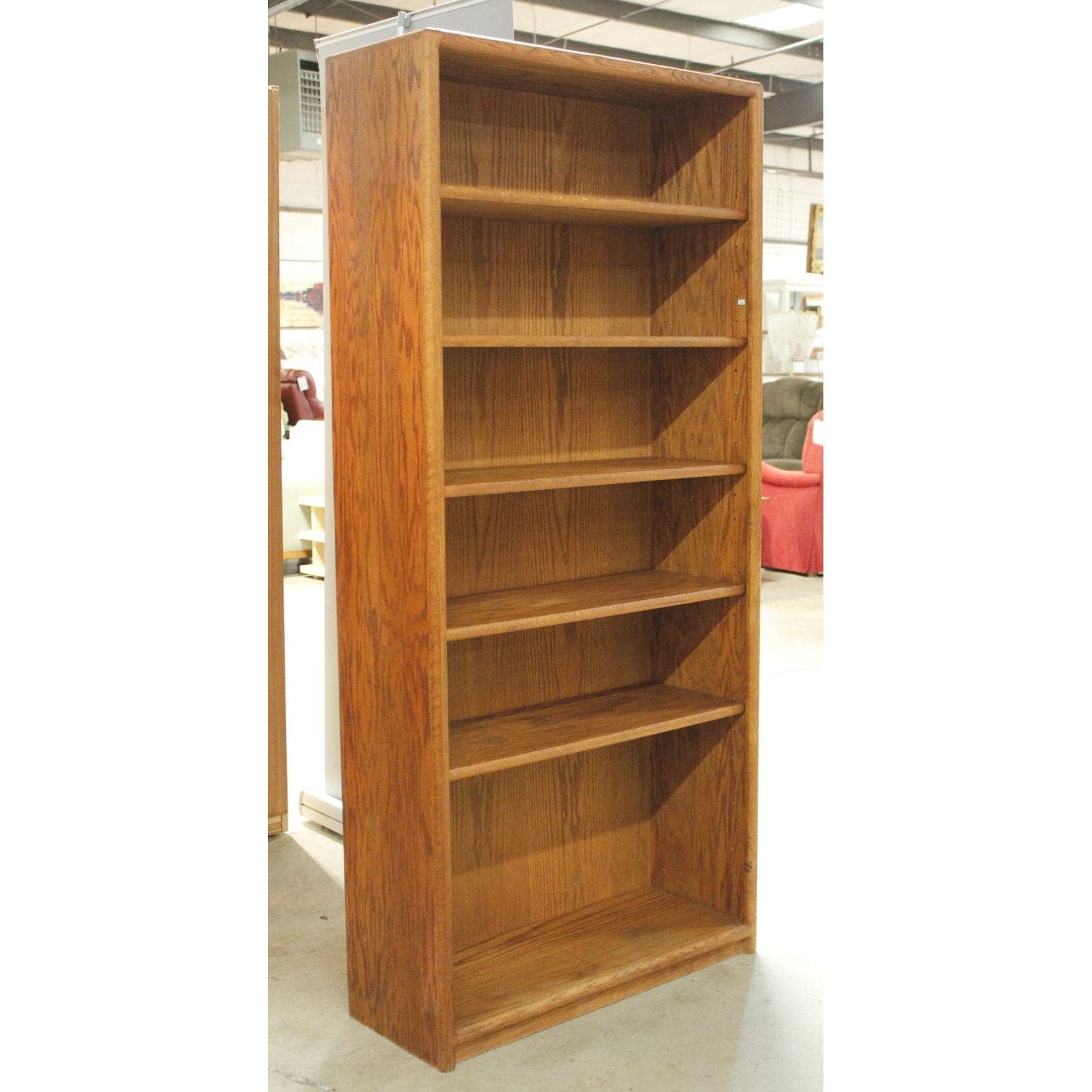 6' Oak Bookcase - Thumbnail 3