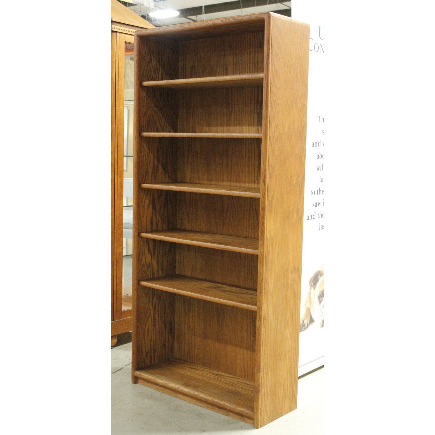 6' Oak Bookcase - Thumbnail 2