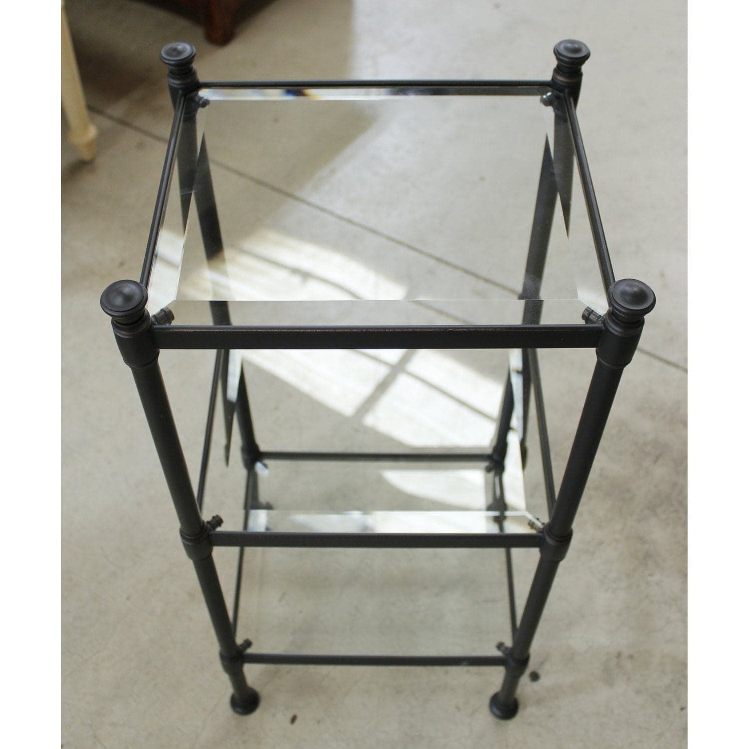 3-Tier Glass & Metal Accent Table - Thumbnail 3