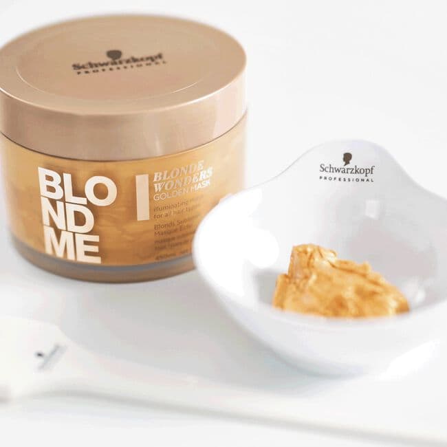 Schwarzkopf BlondMe Blonde Wonders Golden Mask 450ml - Thumbnail 3