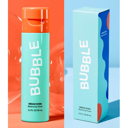 Bubble Skincare Break Even Balancing Toner, Normal, Oily & Combo Skin, 3.2 Fl Oz 3.2 Fl Oz - Image 1