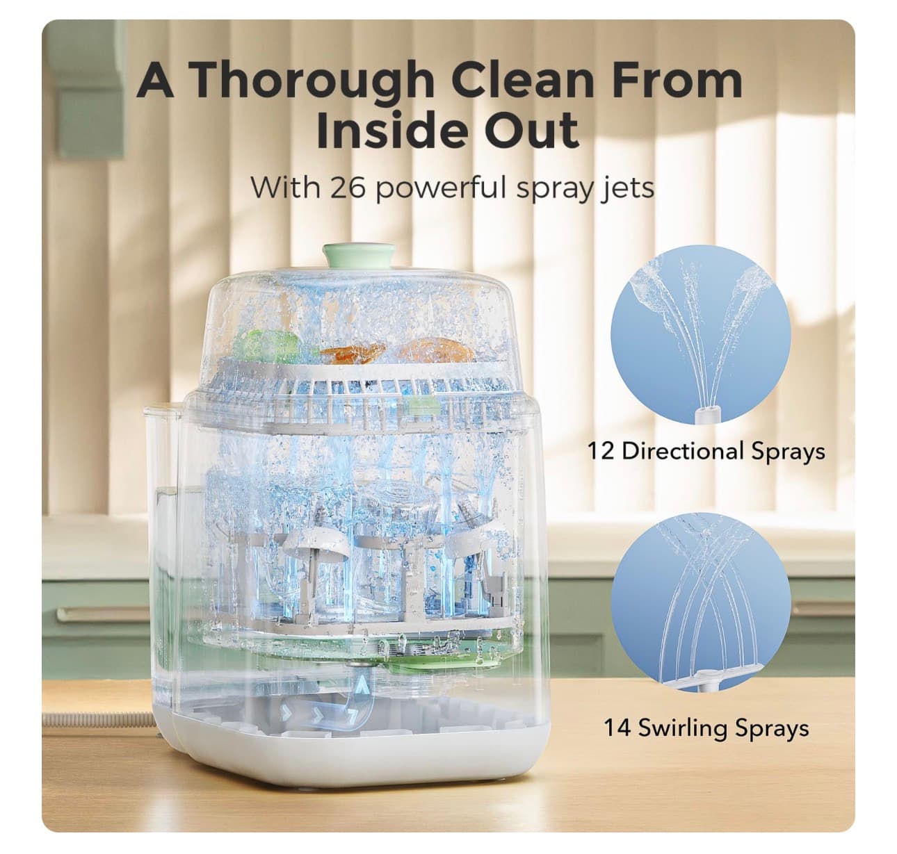 Momcozy KleanPal Pro Auto Bottle Washer Sterilizer - Thumbnail 5