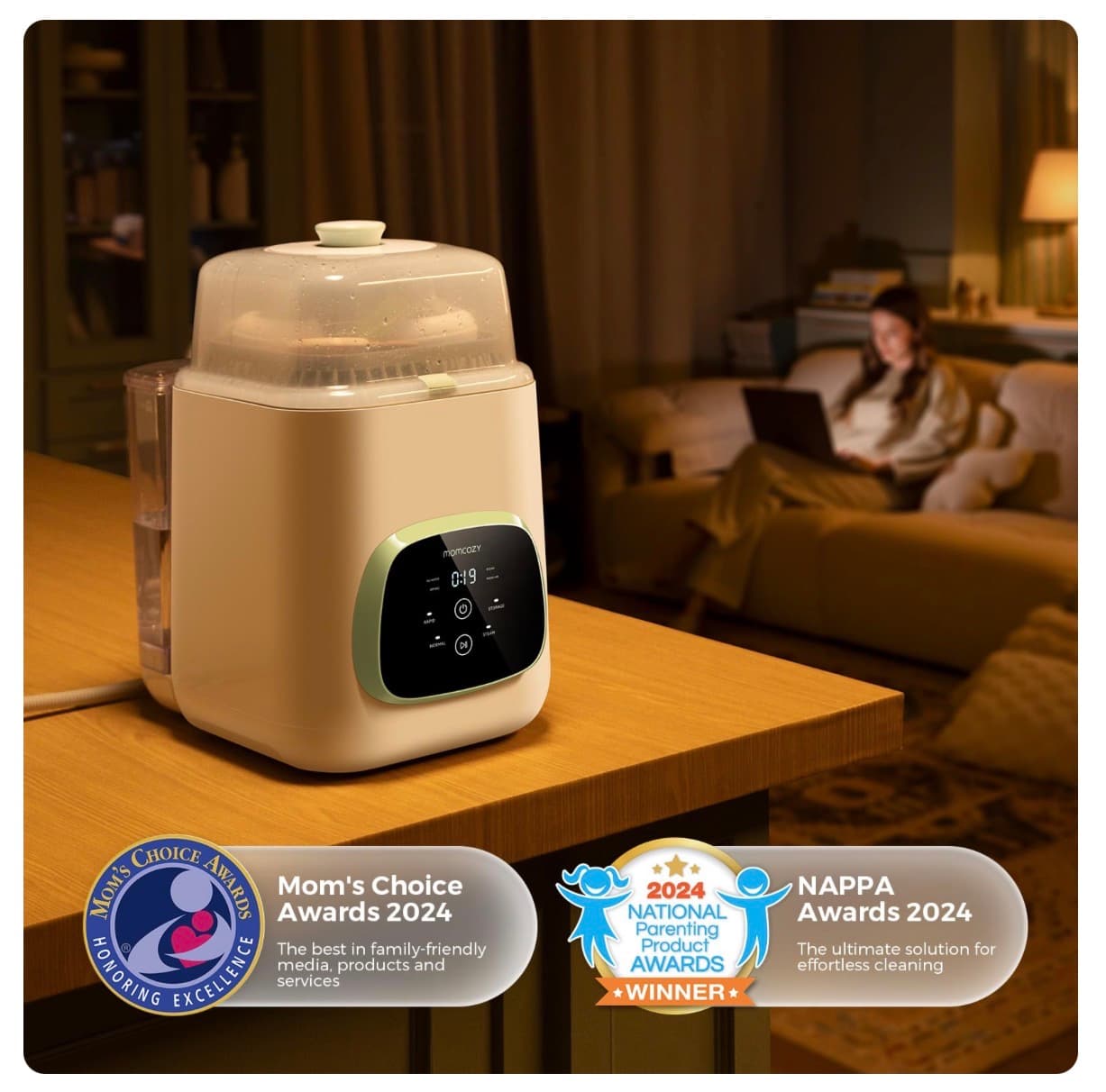 Momcozy KleanPal Pro Auto Bottle Washer Sterilizer - Thumbnail 10
