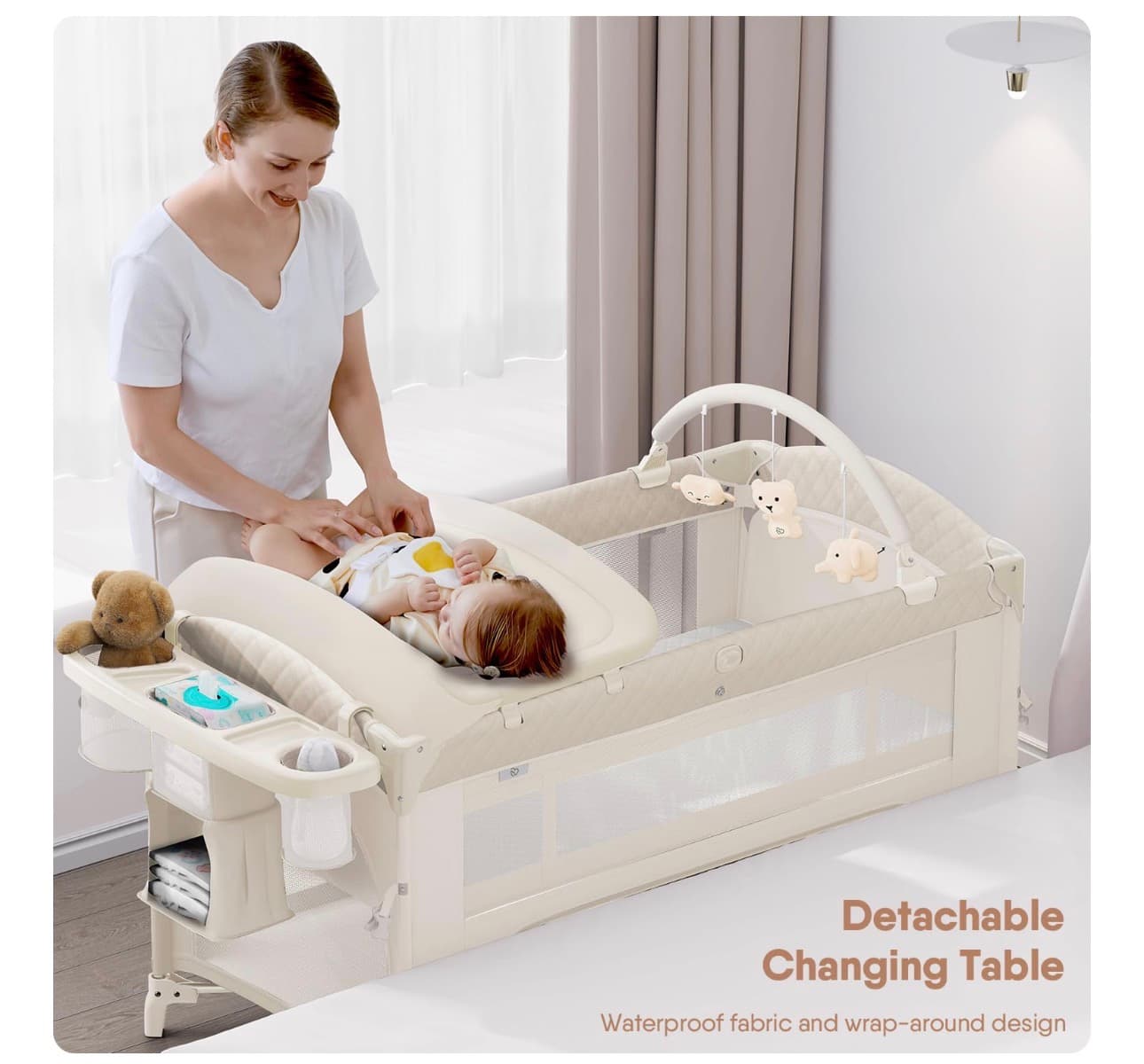 Baby Playard with Canopy and Changing Table - Thumbnail 3