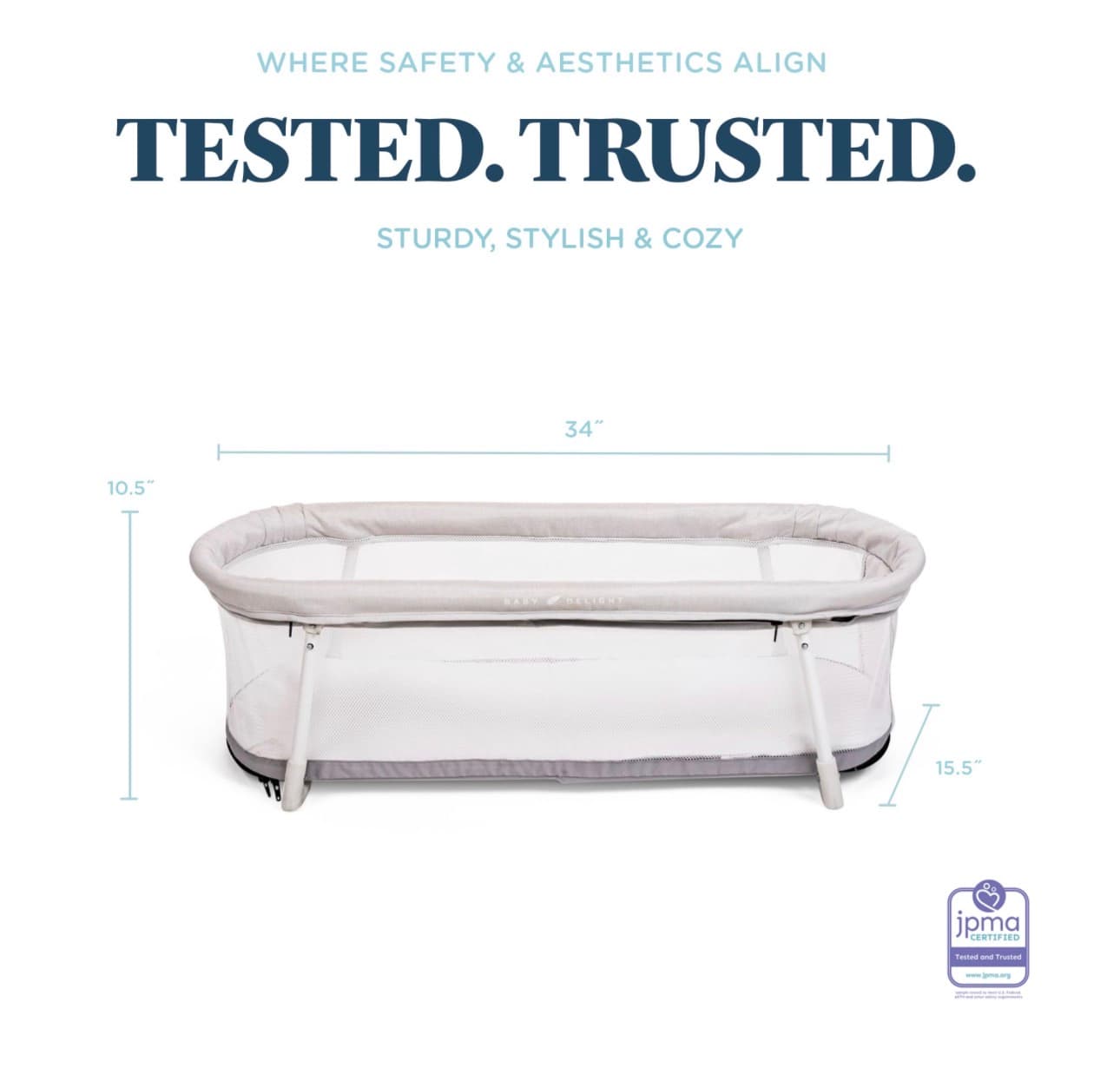 Baby Delight Snuggle Nest Portable Infant Bassinet - Thumbnail 4