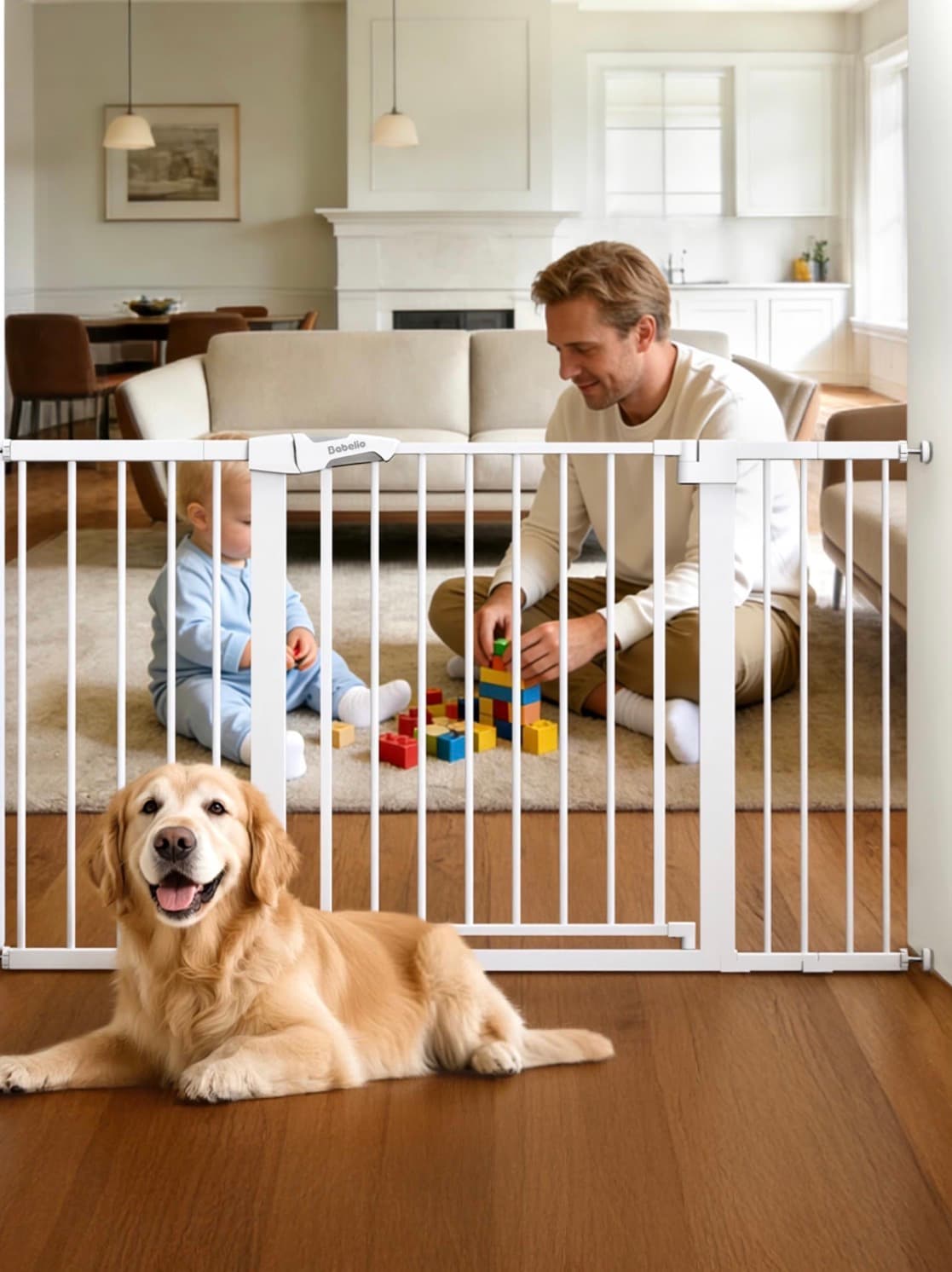 Babelio Baby Safety Gate with Dual-Lock System - Image 1