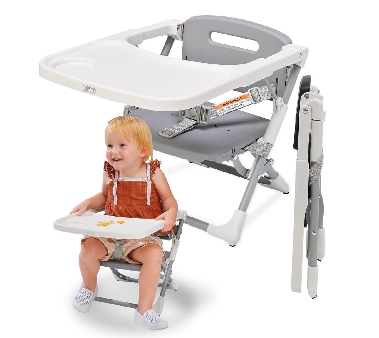 Primo Folding Booster Seat with Tray for Toddlers - Image 1