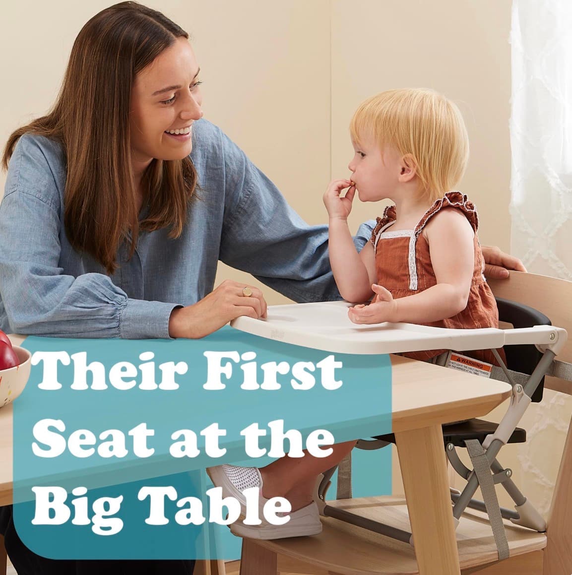 Primo Folding Booster Seat with Tray for Toddlers - Thumbnail 3