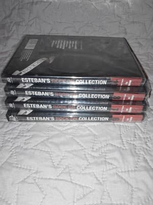 4x Esteban's Rock On Collection Amber Ice Guitar Lessons 6, 7, 8, 10 DVDs - Image 1