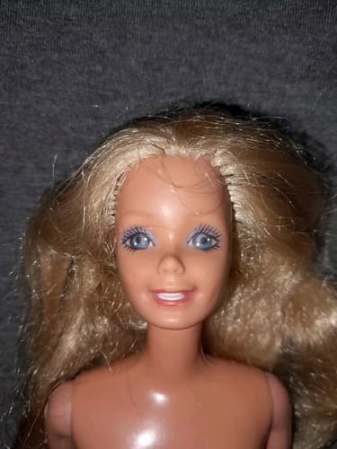 Vtg 1966 Mattel Barbie Doll Long Blonde Hair Philippines Click Knees Bent Elbows - Image 1
