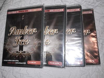 4x Esteban's Rock On Collection Amber Ice Guitar Lessons 6, 7, 8, 10 DVDs - Thumbnail 4