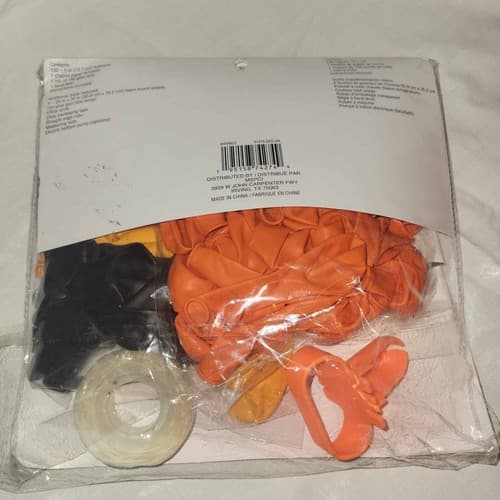 Celebrate It Balloon Kit Pumpkin Shape Halloween Fall Themed 39.5"x40" New - Thumbnail 3