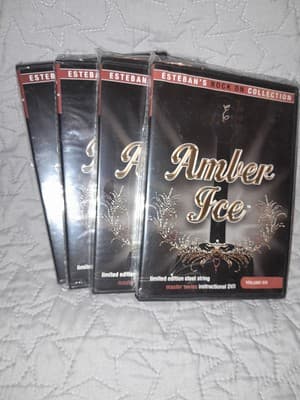 4x Esteban's Rock On Collection Amber Ice Guitar Lessons 6, 7, 8, 10 DVDs - Thumbnail 2