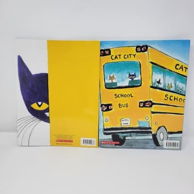 Pete the Cat Paperback Book Bundle Lot Of 2 Books Scholastic White Shoes Rocking - Thumbnail 5
