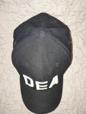 DEA Drug Enforcement Administration Black Ball Cap Hat Embroidered Adjustable - Thumbnail 3