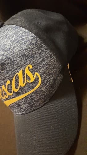 Texas Gray & Blue Gold Texas Lettering Hat Baseball Cap Big Bear Adjustable Cap - Thumbnail 4
