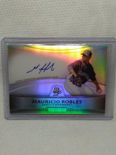 2010 Bowman Platinum Prospect Autographs #MRO Mauricio Robles Auto - Image 1