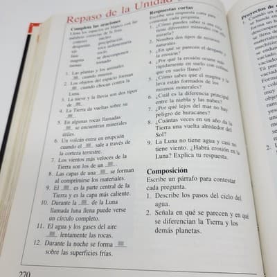Descubre Las Ciencias Scott Foresman Texas Edition 1991 Spanish Science Textbook - Thumbnail 15