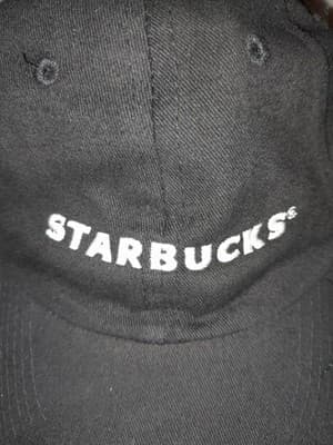 Starbucks Hat Baseball Cap Black Adjustable Embroidered Employee Uniform Cotton - Thumbnail 3