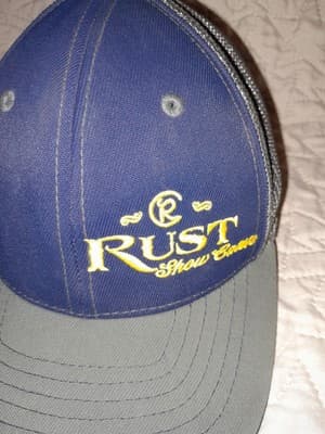 Rust Show Cap Hat Blue Gray Bill Pro Model Pacific Headwear Youth 6 3/8 6 7/8 - Thumbnail 2