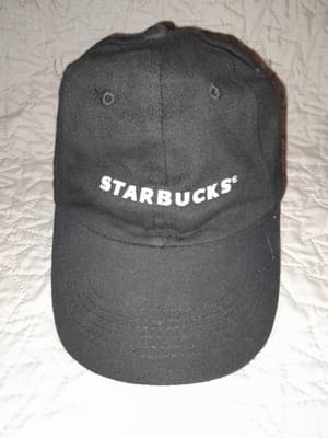 Starbucks Hat Baseball Cap Black Adjustable Embroidered Employee Uniform Cotton - Thumbnail 2