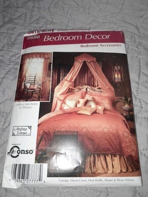 Simplicity 0656 BEDROOM DECOR Canopy Duvet Dust Ruffle Pillows Romantic UC 5315 - Image 1