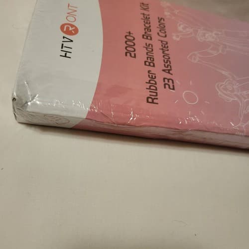 HTVRONT Rubber Bands Bracelet Kit 2000+ Bands 23 Assorted Colors DIY Loom Craft - Thumbnail 3