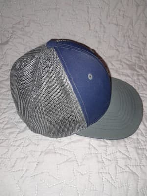 Rust Show Cap Hat Blue Gray Bill Pro Model Pacific Headwear Youth 6 3/8 6 7/8 - Thumbnail 5