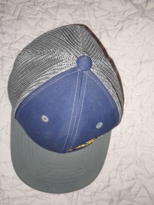 Rust Show Cap Hat Blue Gray Bill Pro Model Pacific Headwear Youth 6 3/8 6 7/8 - Thumbnail 6