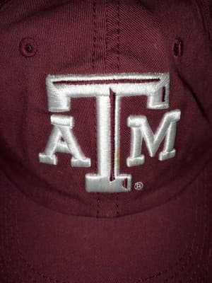 Texas A&M Aggies Hat Cap Strap Back Red Burgundy Adjustable CC Creations - Thumbnail 2