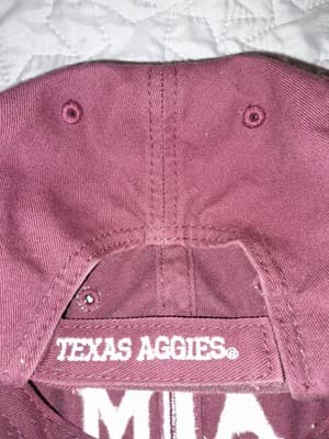 Texas A&M Aggies Hat Cap Strap Back Red Burgundy Adjustable CC Creations - Thumbnail 10