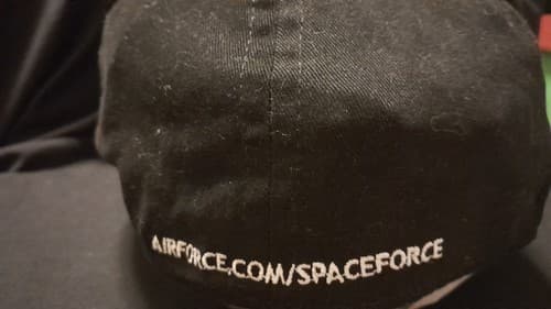 United States Space Force Mens Baseball Hat Cap Black - Thumbnail 3