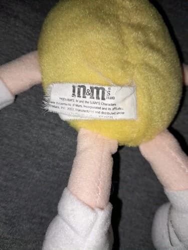 2003 Galerie M&M’s Plush Yellow Stuffed Doll 6 Inches - Thumbnail 5