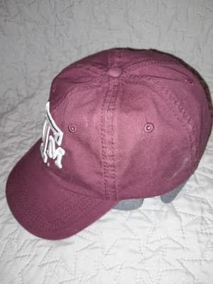 Texas A&M Aggies Hat Cap Strap Back Red Burgundy Adjustable CC Creations - Thumbnail 4
