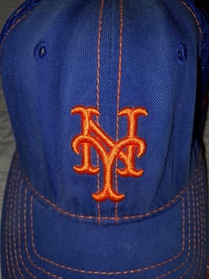 New Era 39Thirty Men's Hat MLB Team New York Mets Blue Sz Small - Medium Cap - Thumbnail 2