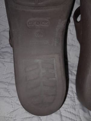 Crocs Patricia II Women's W 9 Brown Rubber Slip-On Wedge Dual Strap Slide Sandal - Thumbnail 8