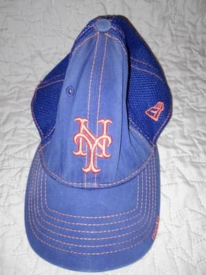 New Era 39Thirty Men's Hat MLB Team New York Mets Blue Sz Small - Medium Cap - Thumbnail 12
