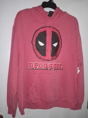 Marvel Deadpool Hoodie Sweatshirt Red Mens XL (46-48) X-Men X-force Wolverine - Thumbnail 2