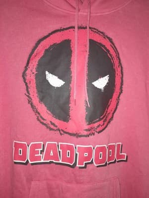 Marvel Deadpool Hoodie Sweatshirt Red Mens XL (46-48) X-Men X-force Wolverine - Thumbnail 4