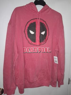 Marvel Deadpool Hoodie Sweatshirt Red Mens 2XL (50-52) X-Men X-force Wolverine - Thumbnail 3