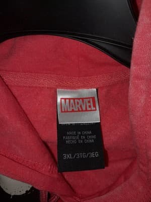 Marvel Deadpool Hoodie Sweatshirt Red Mens 3XL (54-56) X-Men X-force Wolverine - Thumbnail 8