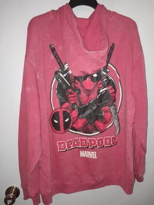 Marvel Deadpool Hoodie Sweatshirt Red Mens 3XL (54-56) X-Men X-force Wolverine - Thumbnail 6