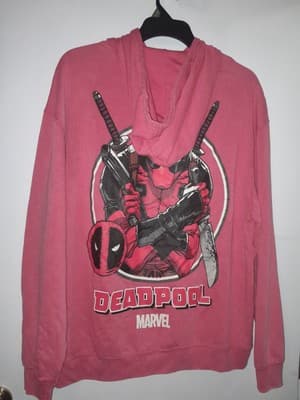 Marvel Deadpool Hoodie Sweatshirt Red Mens XL (46-48) X-Men X-force Wolverine - Thumbnail 6