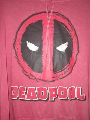 Marvel Deadpool Hoodie Sweatshirt Red Mens 2XL (50-52) X-Men X-force Wolverine - Thumbnail 4
