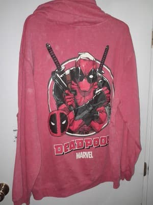 Marvel Deadpool Hoodie Sweatshirt Red Mens 3XL (54-56) X-Men X-force Wolverine - Thumbnail 7